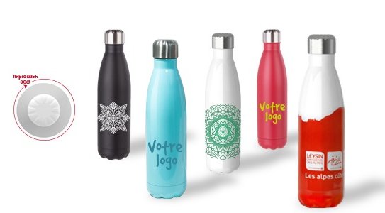 Bouteille en métal Premium<br />Capacité : 500ml<br />En acier inoxydable<br />Double parois, isolation sous-vide<br />Tenue au chaud : env. 12 heures<br />Tenue au froid : env. 24 heures<br />Certification: Produit certifié SGS + normes EU